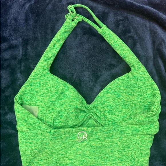 Bombshell Sportswear Green Halter Top - Picture 4 of 4